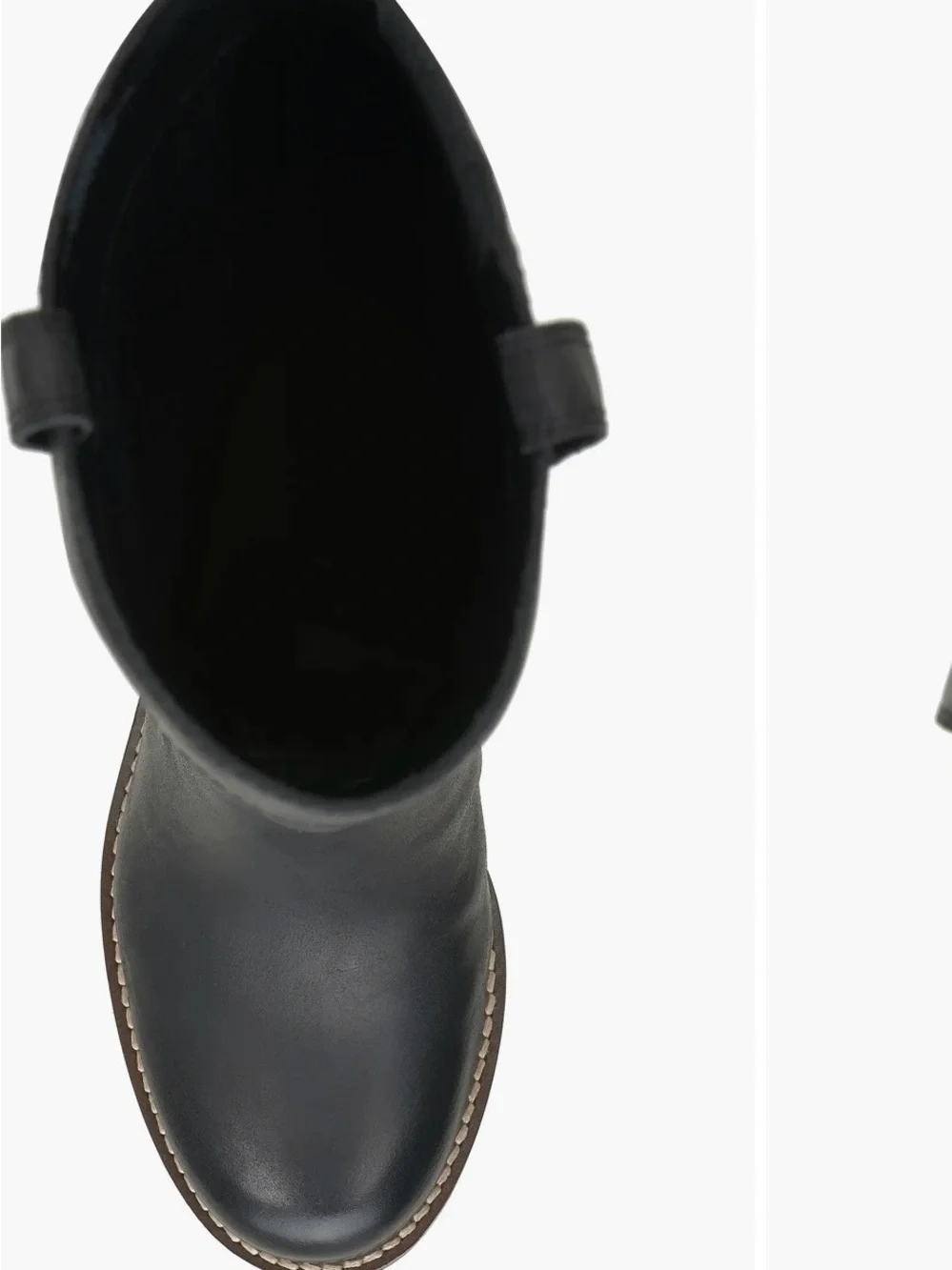 Lucky Brand Hybiscus Black Over-the-Knee Leather Boots
